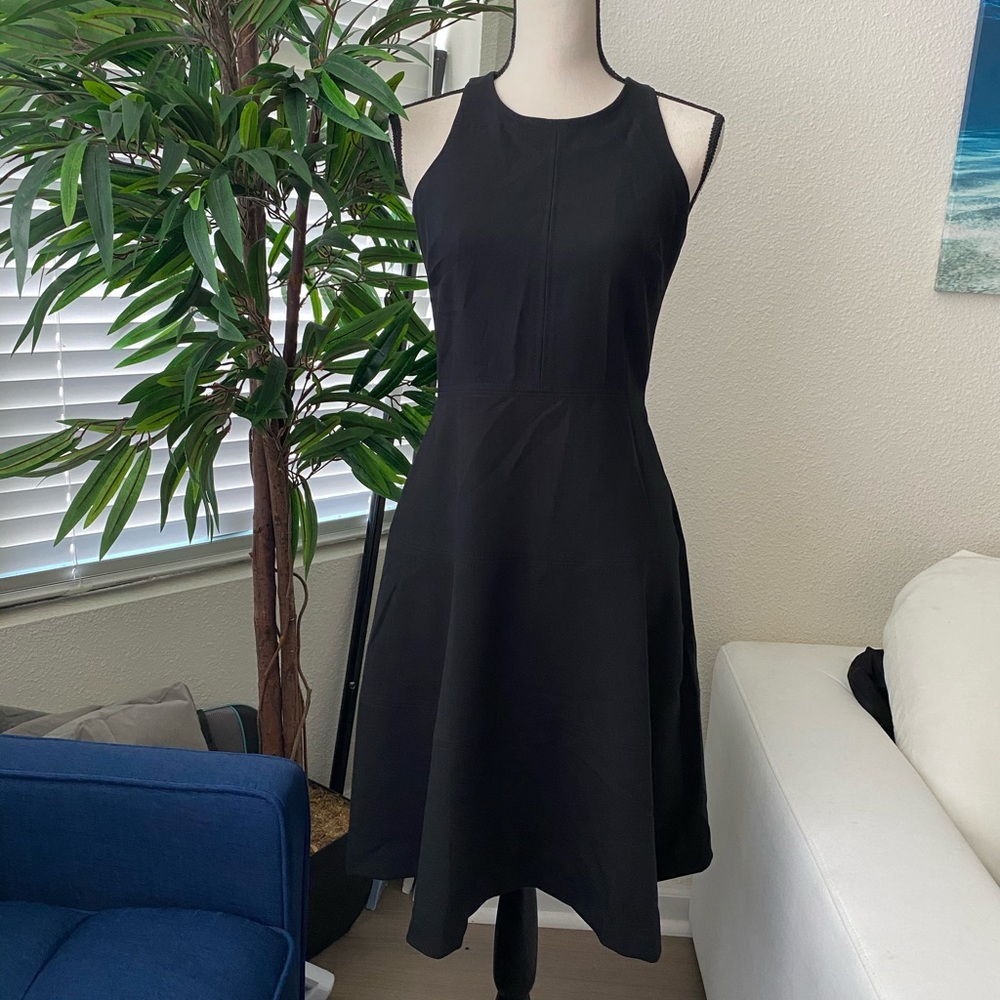 Banana Republic High Neck Sleeveless Ponte Dress